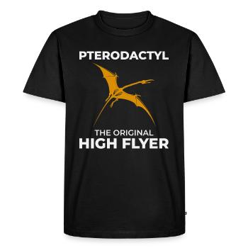 Ptérodactyle Dinosaure Chasse aux fossiles Paléontologie - T-shirt Premium bio Homme - noir - Devant - Nico (187cm)