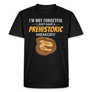 Chasse aux fossiles Paléontologie Géologie de collection - T-shirt Premium bio Homme - noir - Devant - Nico (187cm)