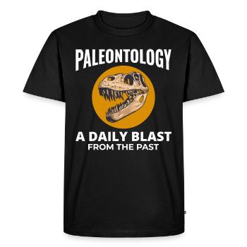 Chasse aux fossiles Paléontologie Collectionneur Préhistorique - T-shirt Premium bio Homme - noir - Devant - Nico (187cm)