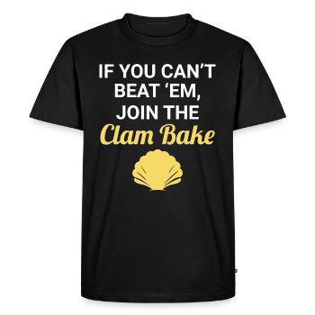 Clam Shell Seashells Collector Beachcomber - Men's Premium Organic T-Shirt - black - Front - Nico (187cm)
