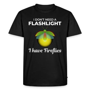Fireflies Firefly Lightning Bug Insect Collector - Men's Premium Organic T-Shirt - black - Front - Nico (187cm)