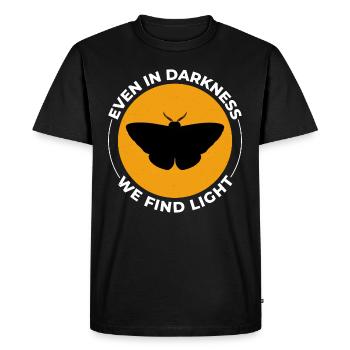 Papillon de nuit Animal Insect Collectionneur Entomologie - T-shirt Premium bio Homme - noir - Devant - Nico (187cm)