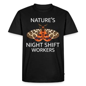 Papillon de nuit Animal Insect Collectionneur Entomologie - T-shirt Premium bio Homme - noir - Devant - Nico (187cm)