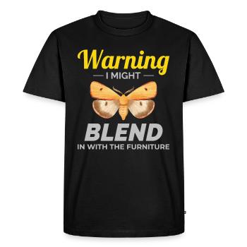 Papillon de nuit Animal Insect Collectionneur Entomologie - T-shirt Premium bio Homme - noir - Devant - Nico (187cm)