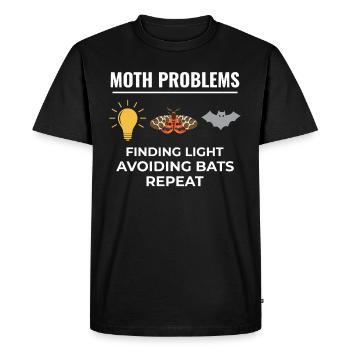 Papillon de nuit Animal Insect Collectionneur Entomologie - T-shirt Premium bio Homme - noir - Devant - Nico (187cm)