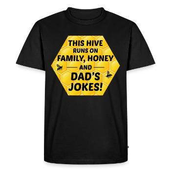 Honeybee Dad Beekeeper Apiculture Insect Collector - T-shirt Premium bio Homme - noir - Devant - Nico (187cm)
