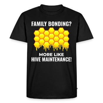 Honeybee Dad Beekeeper Apiculture Insect Collector - T-shirt Premium bio Homme - noir - Devant - Nico (187cm)
