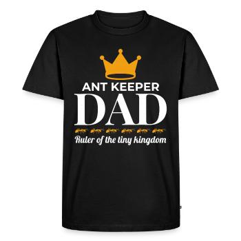 Ant Keeper Dad Entomologist Insect Collector - Men's Premium Organic T-Shirt - black - Front - Nico (187cm)