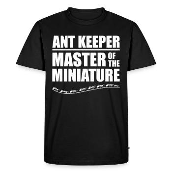 Ant Keeper Ant Lover Entomologist Insect Collector - Men's Premium Organic T-Shirt - black - Front - Nico (187cm)