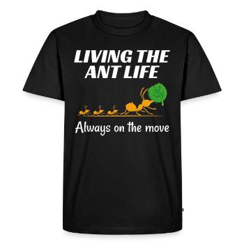 Ant Keeper Ant Lover Entomologist Insect Collector - Men's Premium Organic T-Shirt - black - Front - Nico (187cm)