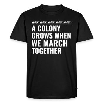 Ant Keeper Ant Lover Entomologist Insect Collector - Men's Premium Organic T-Shirt - black - Front - Nico (187cm)