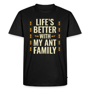 Ant Keeper Ant Lover Entomologist Insect Collector - Men's Premium Organic T-Shirt - black - Front - Nico (187cm)