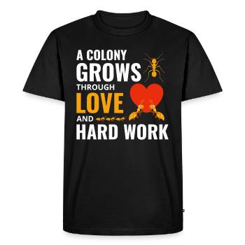 Ant Keeper Ant Lover Entomologist Insect Collector - Men's Premium Organic T-Shirt - black - Front - Nico (187cm)