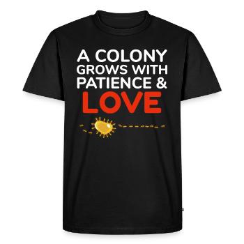 Ant Keeper Ant Lover Entomologist Insect Collector - Men's Premium Organic T-Shirt - black - Front - Nico (187cm)