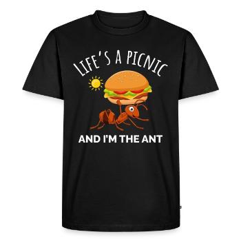 Ant Keeper Ant Lover Entomologist Insect Collector - Men's Premium Organic T-Shirt - black - Front - Nico (187cm)