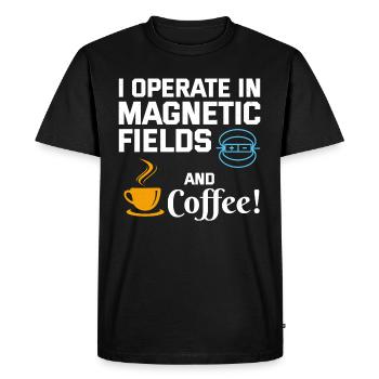 Électricien Humour Technicien en électricité Café - T-shirt Premium bio Homme - noir - Devant - Nico (187cm)