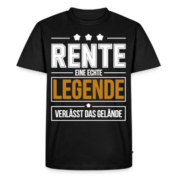 Retirement: A real legend leaves the site - Men's Premium Organic T-Shirt - black - Front - Nico (187cm)