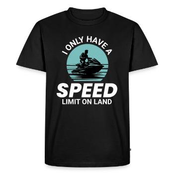 Jet Ski Balade sur l’océan Sports nautiques Aventure - T-shirt Premium bio Homme - noir - Devant - Nico (187cm)