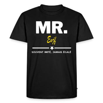 MR. souvent imité, jamais égalé Evjf - T-shirt Premium bio Homme - noir - Devant - Nico (187cm)