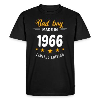 Bad boy made in 1966 - Men's Premium Organic T-Shirt - black - Front - Nico (187cm)