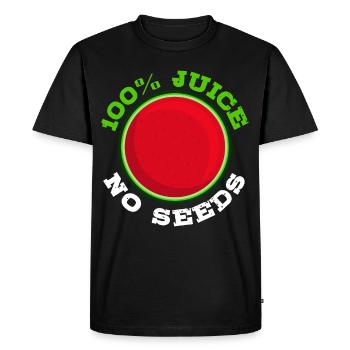 Funny Vasectomy Sterilization Watermelon - Men's Premium Organic T-Shirt - black - Front - Nico (187cm)