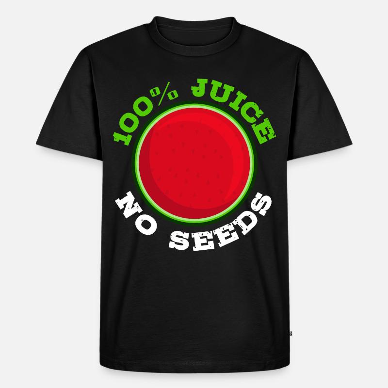 Funny Vasectomy Sterilization Watermelon - Men's Premium Organic T-Shirt - black