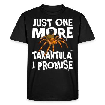 Only One Tarantula Spider Arachnophile Left - Men's Premium Organic T-Shirt - black - Front - Nico (187cm)