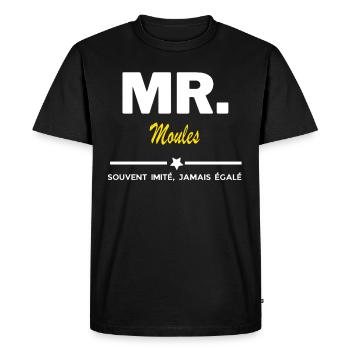 MR. souvent imité, jamais égalé Moules - T-shirt Premium bio Homme - noir - Devant - Nico (187cm)