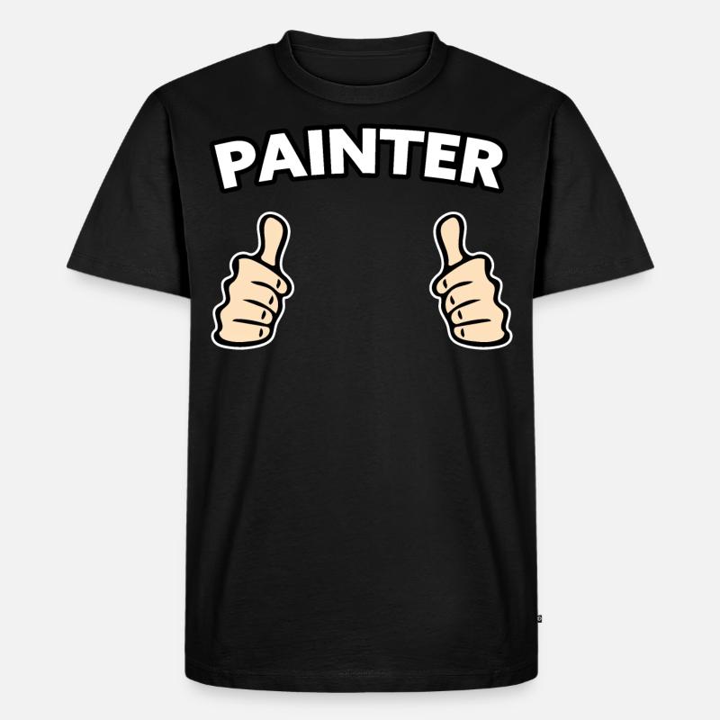 Painter Profession Gift Idea - Men's Premium Organic T-Shirt - black
