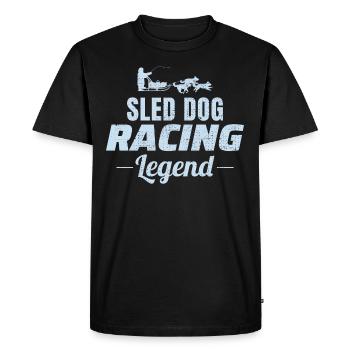 Husky Traîneau Chiens de traîneau Racing Alaskan Racers - T-shirt Premium bio Homme - noir - Devant - Nico (187cm)