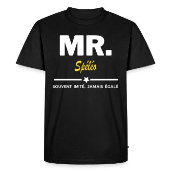 MR. souvent imité, jamais égalé Spéléo - T-shirt Premium bio Homme - noir - Devant - Nico (187cm)