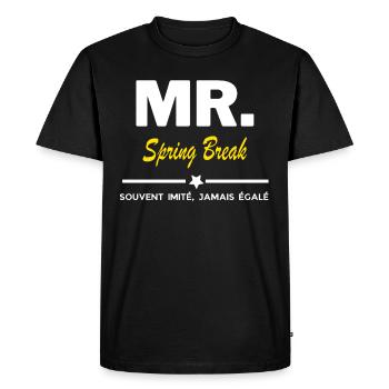 MR. souvent imité, jamais égalé Spring Break - T-shirt Premium bio Homme - noir - Devant - Nico (187cm)