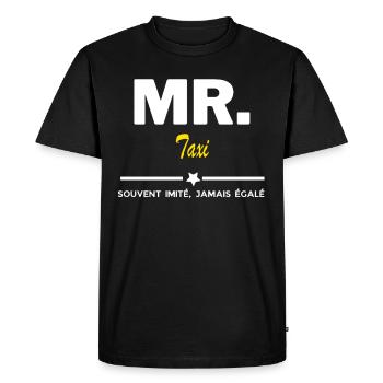 MR. souvent imité, jamais égalé Taxi - T-shirt Premium bio Homme - noir - Devant - Nico (187cm)