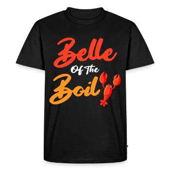 Belle Of The Boil Crevettes Fruits de mer - T-shirt Premium bio Homme - noir - Devant - Nico (187cm)