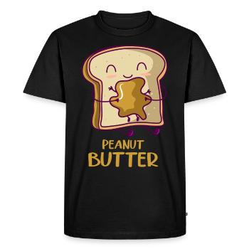 Erdnussbutter Pb&j Peanut Butter Jelly Halloween - Men's Premium Organic T-Shirt - black - Front - Nico (187cm)