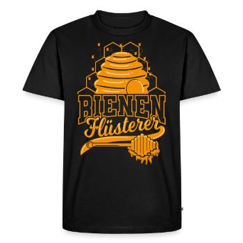Bees Whisperer Bee Honey Beekeeper Beekeeping - Men's Premium Organic T-Shirt - black - Front - Nico (187cm)
