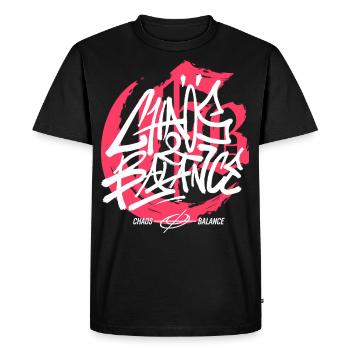 Graffiti urbain streetwear - T-shirt Premium bio Homme - noir - Devant - Nico (187cm)