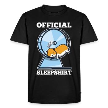 Official sleepshirt Hamster - Men's Premium Organic T-Shirt - black - Front - Nico (187cm)