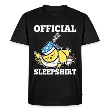Poulet chemise de nuit officiel - T-shirt Premium bio Homme - noir - Devant - Nico (187cm)