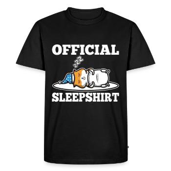 Official sleepshirt Hamster - Men's Premium Organic T-Shirt - black - Front - Nico (187cm)