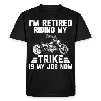 Trike dit | Moto Triker Trikes Cadeaux - T-shirt Premium bio Homme - noir - Devant - Nico (187cm)