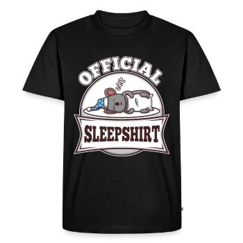 Chemise de couchage officielle Koala - T-shirt Premium bio Homme - noir - Devant - Nico (187cm)