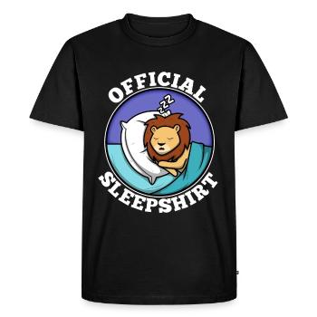 Chemise de nuit officielle lion - T-shirt Premium bio Homme - noir - Devant - Nico (187cm)