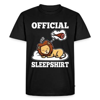 Chemise de nuit officielle lion - T-shirt Premium bio Homme - noir - Devant - Nico (187cm)