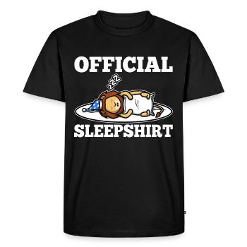 Official sleepshirt lion - Men's Premium Organic T-Shirt - black - Front - Nico (187cm)
