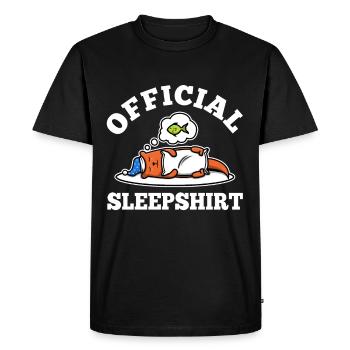 Chemise de nuit officielle Otter - T-shirt Premium bio Homme - noir - Devant - Nico (187cm)