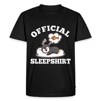 Pingouin chemise de nuit officiel - T-shirt Premium bio Homme - noir - Devant - Nico (187cm)