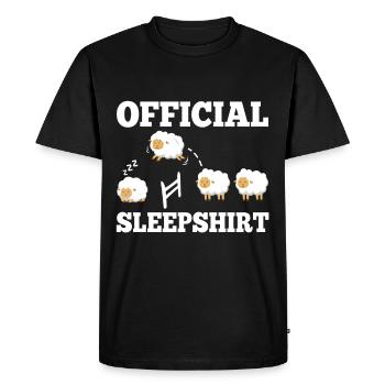 Official sleepshirt Sheep - Men's Premium Organic T-Shirt - black - Front - Nico (187cm)
