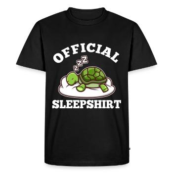 Chemise de nuit officielle Turtle - T-shirt Premium bio Homme - noir - Devant - Nico (187cm)