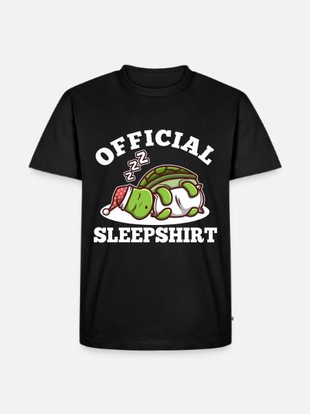 Official sleepshirt Turtle - Men's Premium Organic T-Shirt - black